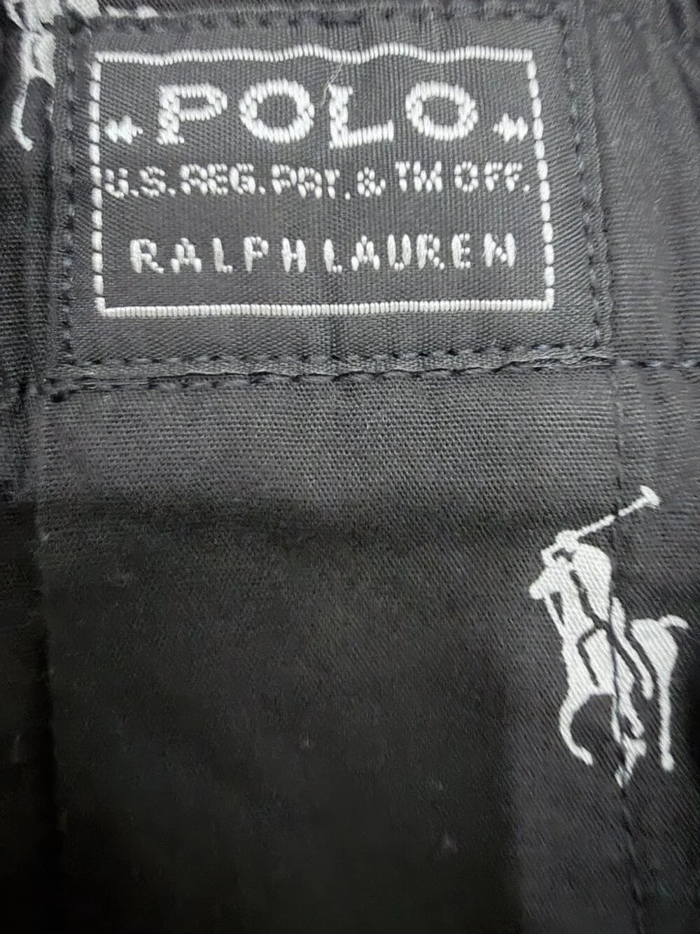 Polo Ralph Lauren Mens XL Pajama Lounge Pants Black Pony Logo Print 100% Cotton